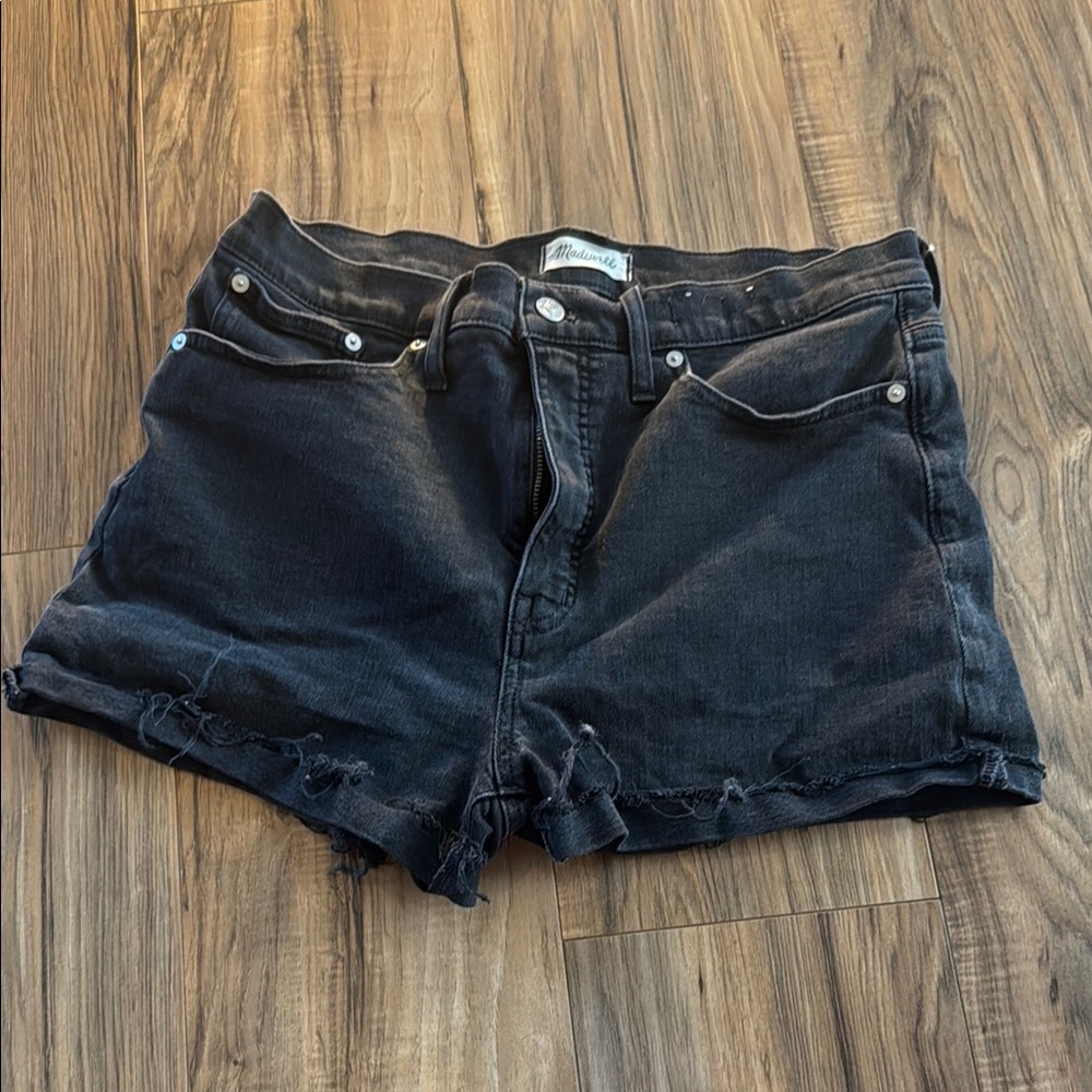Women's Madewell Black Denim Shorts